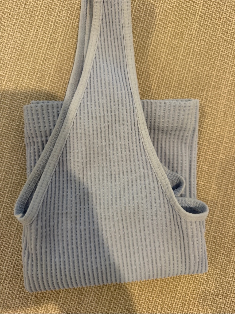 Free People Rib Tank Top - Powder Blue - Picture 3 of 3